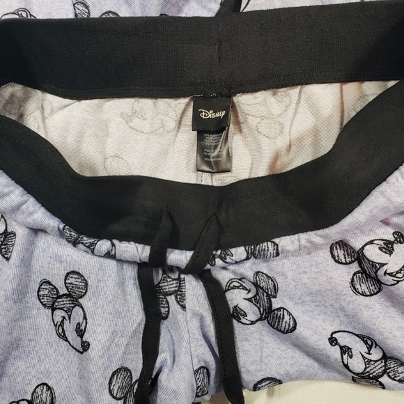 Disney Mickey Mouse‎ Pajama Set Sleepwear Long Sleeve Pants Blue Size Medium - Picture 5 of 6